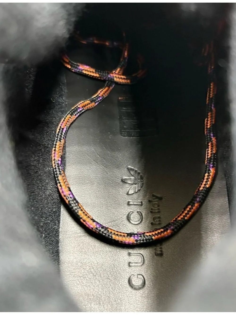 Gucci X Adidas lace up boots size 8.5 made in Italy
